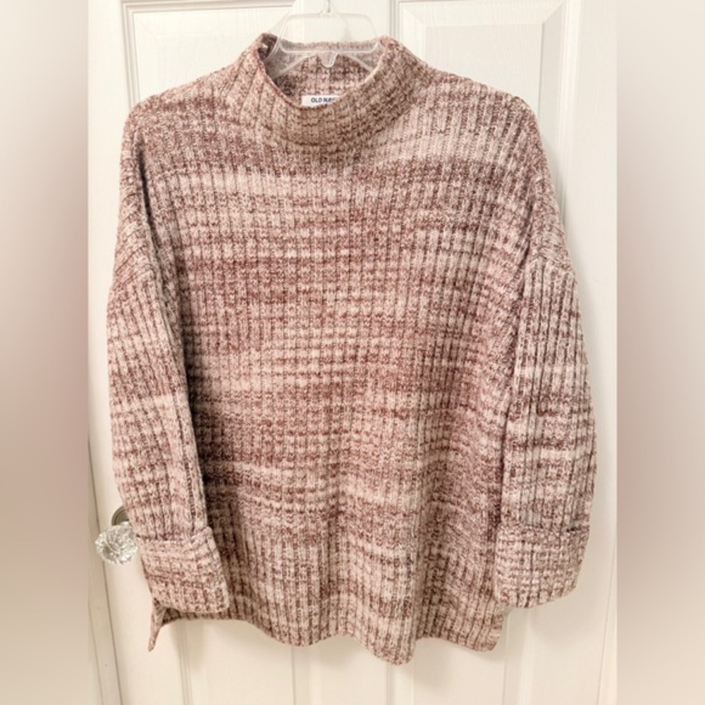 Old Navy Women's Tan Tunic Length Sweater Long Sleeve Plus 2x AE
